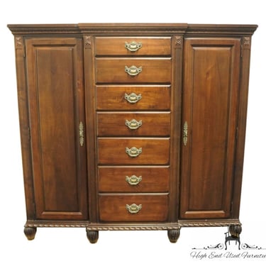 KINCAID King's Road Collection Rustic Traditional Style 68" Kensington Clothing Center / Door Chest 64-163 