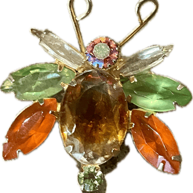 Vintage Flying Beetle Brooch