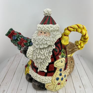 Vintage Fitz and Floyd Homespun Holidays *discontinued* Teapot - EXCELLENT condition! 