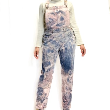 Upcycled tie dye overalls [EXCLUSIVE PIECE] 