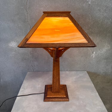 Arts &amp; Crafts Frank LLoyd Wright Style Lamp