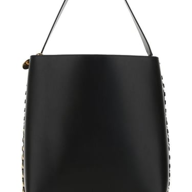 Stella Mccartney Woman Black Alter Mat Frayme Shopping Bag