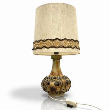 Retro Ceramic Table Lamp, Studio Design, 1970s 