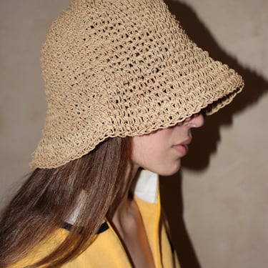 Vintage Woven Bucket Hat