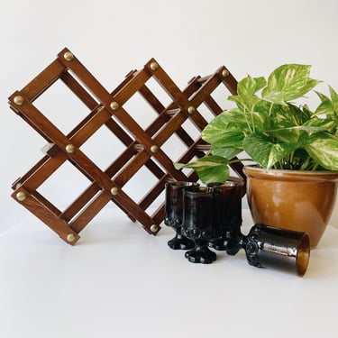 Wood Accordion Wine Rack