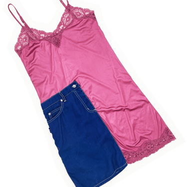 Jean Paul Gaultier patchwork slip dress