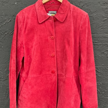 Red suede Jacket