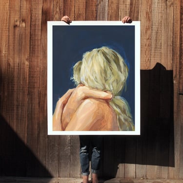 Little Love .  extra large wall art . giclee print 