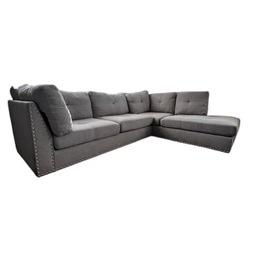 2 Piece Grey Sectional Sofa w/Left Chaise VC212-109