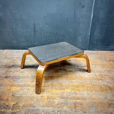 1930s Bentwood Foot Stool by Thonet NYC Low Table Shelf Pedestal Plant Stand Vintage Mid-Century Modernist 