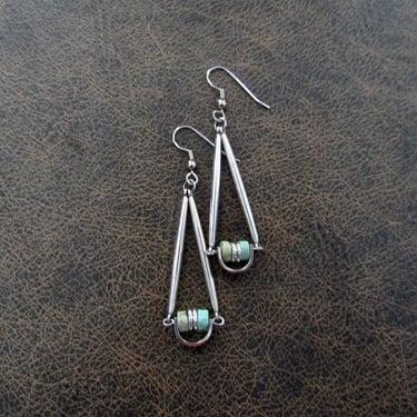 Pendulum turquoise earrings 