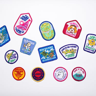 Vintage 80s/90s Girl Scout Cookie Patches 
