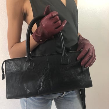 Vintage Kenneth Cole Black Leather Bag 