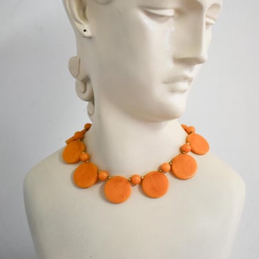 1930s/40s Butterscotch Bakelite Disc Necklace 