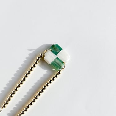Dainty Stackable Bracelets for Women, Square Polymer Clay Bracelet, 9