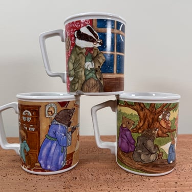 1981 Sigma the Tastesetter (3) The Wind in the Willows Mugs 