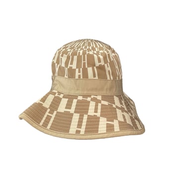 Hermes Beige Print Bucket Hat