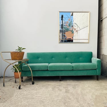 Teal MCM Three Seater Couch