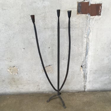 Mid Century Hand Wrought Floor Candelabra