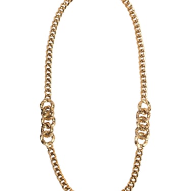 Givenchy Vintage 1980s Golden Mixed Chain Necklace