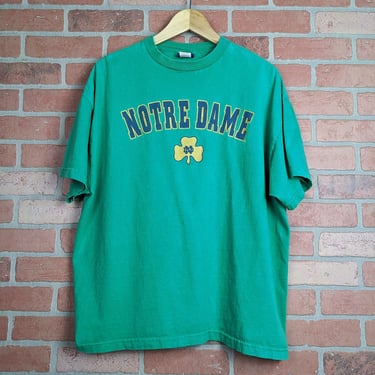 Vintage 90s NCAA Notre Dame ORIGINAL Collegiate Tee - Large 