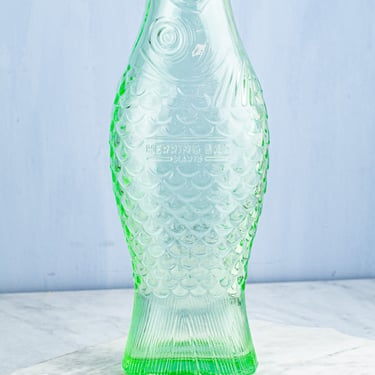 Green Glass Fish Carafe