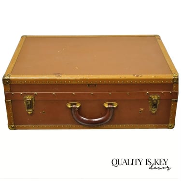 Vintage Hartmann Gibraltarized Brown Hard Case Suitcase Briefcase 20&quot; Luggage
