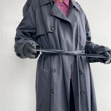 Yves Saint Laurent Gray Trench Coat