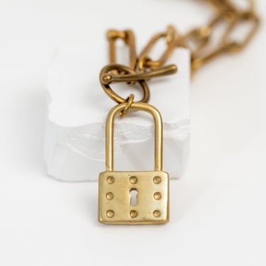 Brass Safe Necklace
