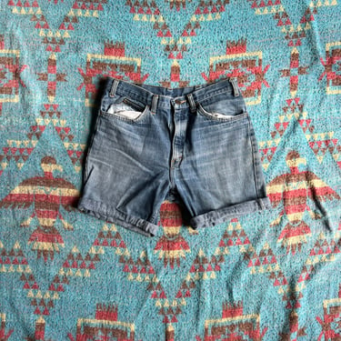 Vintage 80s Denim Shorts Cutoffs 30” Waist 