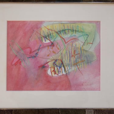 3 Original 1978 TOD PARDON Abstract Expressionist DRAWINGS 16x19