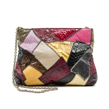 Exotic Patchwork Shoulder Bag