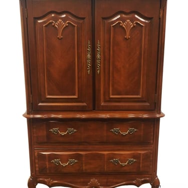 BASSETT FURNITURE Chalon Cherry Collection Traditional French Provincial 38" Door Chest 