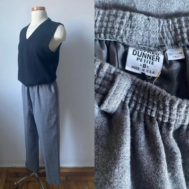 Gray Wool Easy Trousers 