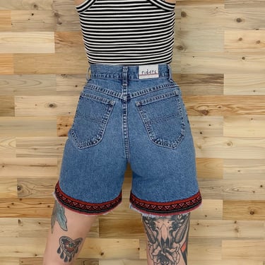 90's Riders High Waisted Jean Shorts / Size 26 