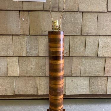 Wooden lamp base 36”T x 5 1/2” x 5 1/2”