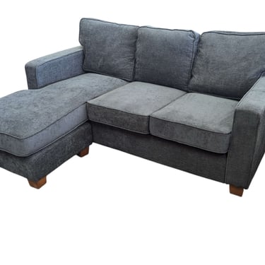 Dark Blue Reversible Chaise Sectional