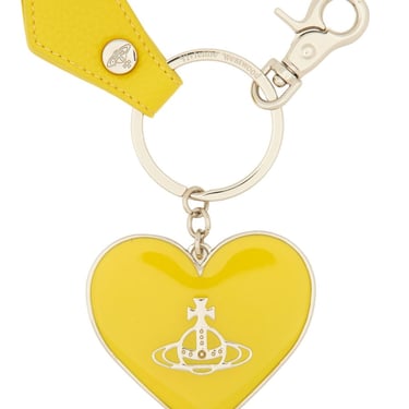 Vivienne Westwood Women "Mirror Heart Orb" Keychain