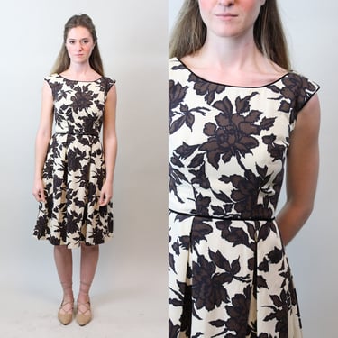 1950s I MAGNIN cotton pique dress xs | new spring summer 