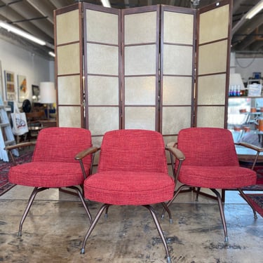 Mid Century Swivel Armchairs by Viko Baumritter