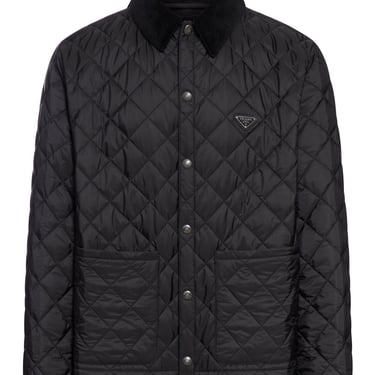 Prada Men Quilted Jacket In Re-Nylon