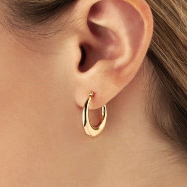 Carla Corp | 14k Gold SM Polished Hoop