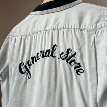 Medium, Vintage 1950s Bowling Chain Stitched Shirt, General Store, M 