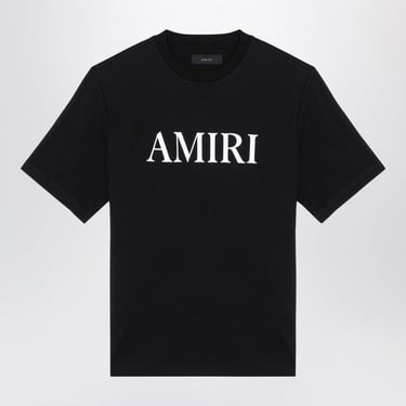 Amiri Black Cotton T-Shirt With Logo Men