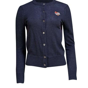 Zadig &amp; Voltaire - Navy Merino Wool Cardigan Sz S