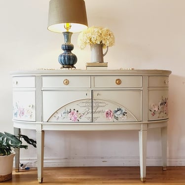 Spring Flowers Dining Buffet or Sideboard