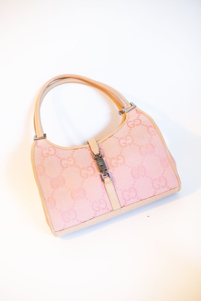 Vintage Gucci Pink Velvet Jackie Bag – Treasures of NYC