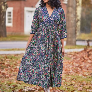 Darjeeling Dress in Blue Floral