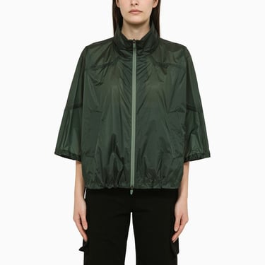 Herno Forest Green Waterproof Jacket With Zip Women