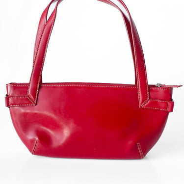 Y2K DNKY Red Patent Leather Shoulder Bag